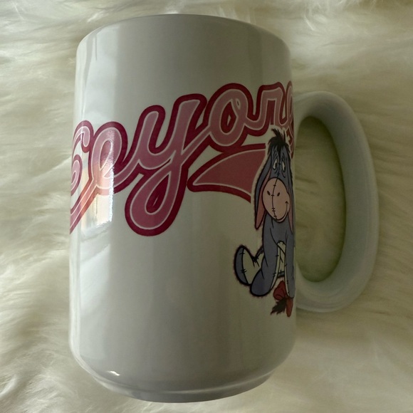 NWT Disney Store Eeyore pink & white mug - Picture 2 of 4